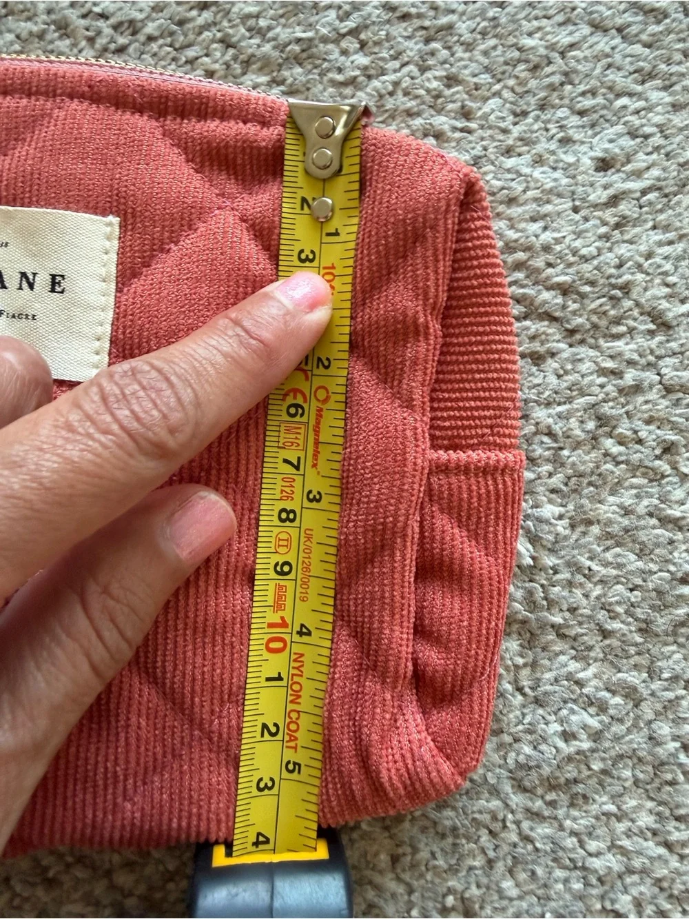 NWT Sezane Quilted Cosmetic Pouch